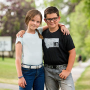 Kids wearing Jelt Youth elastic stretch belts.