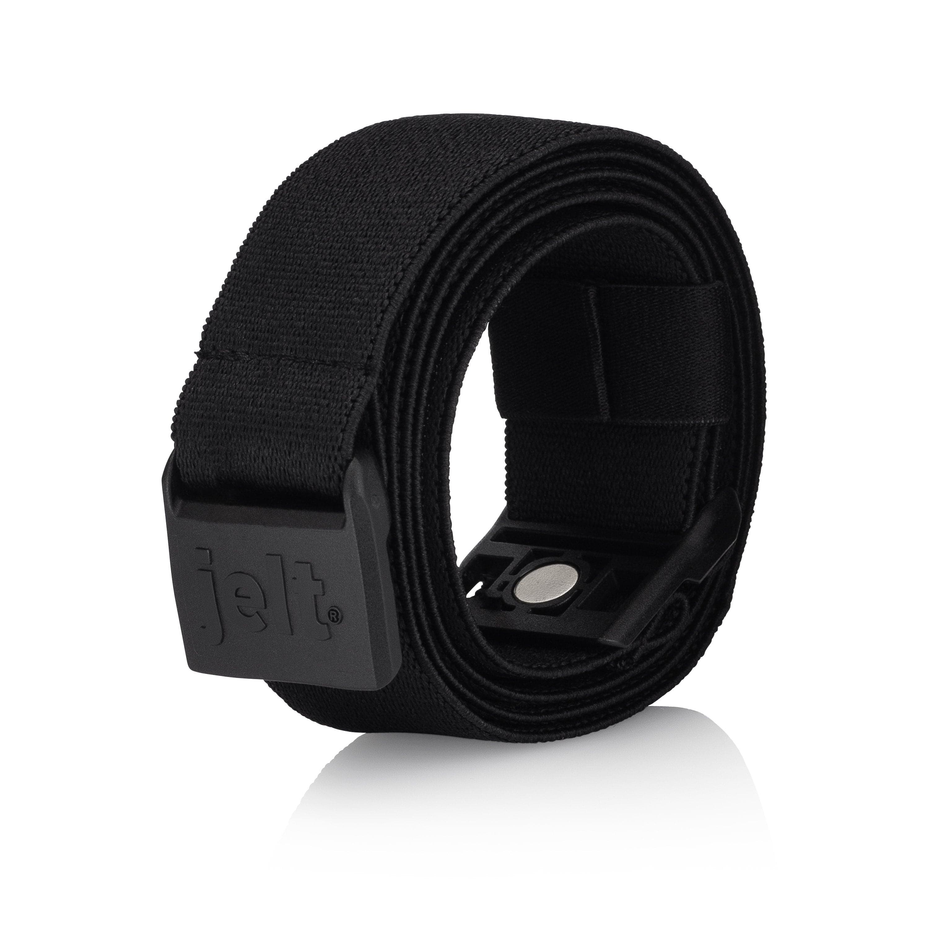 Black JeltX Adjustable Elastic Stretch Belt - Men and Women – Jelt