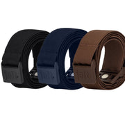 JeltX Adjustable Trio in black, navy and chestnut brown