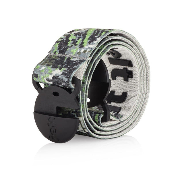 Jelt Youth elastic Belt in Digital Camo. Made for boys and girls ages 9 and up.