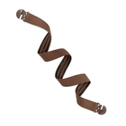 Spiral image of Chestnut Brown elastic stretch belt in chestnut brown.