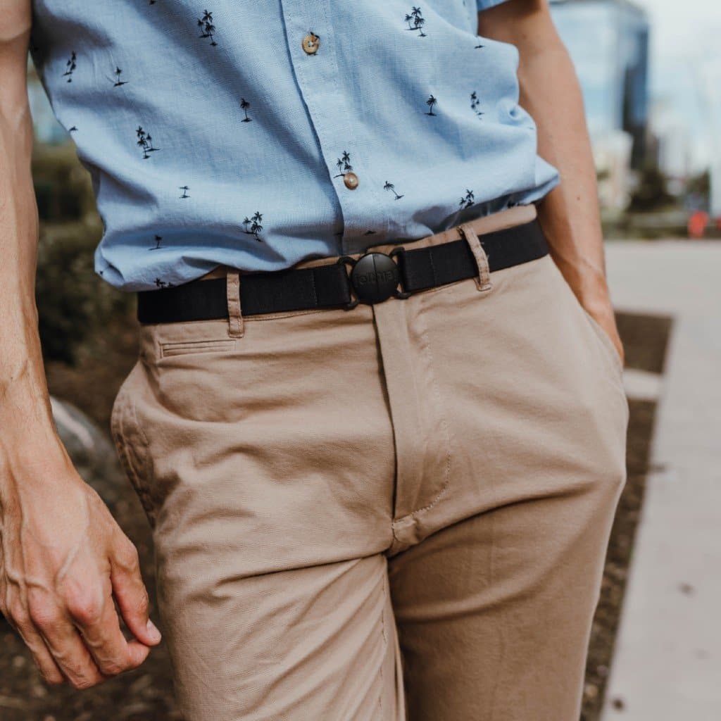 Navy blue stretch belt best sale