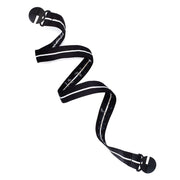 Jelt Junior elastic belt in black with white stripe.